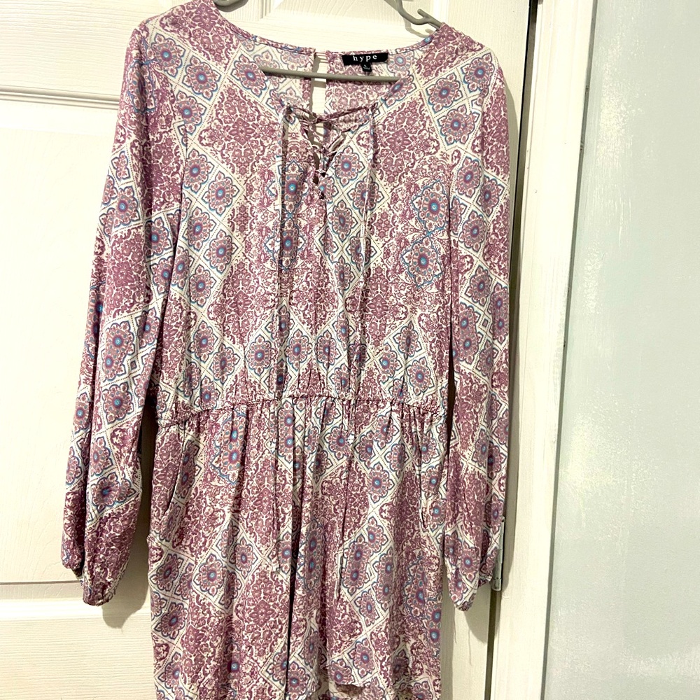 Paisley print romper shorts by Hype brand size large.